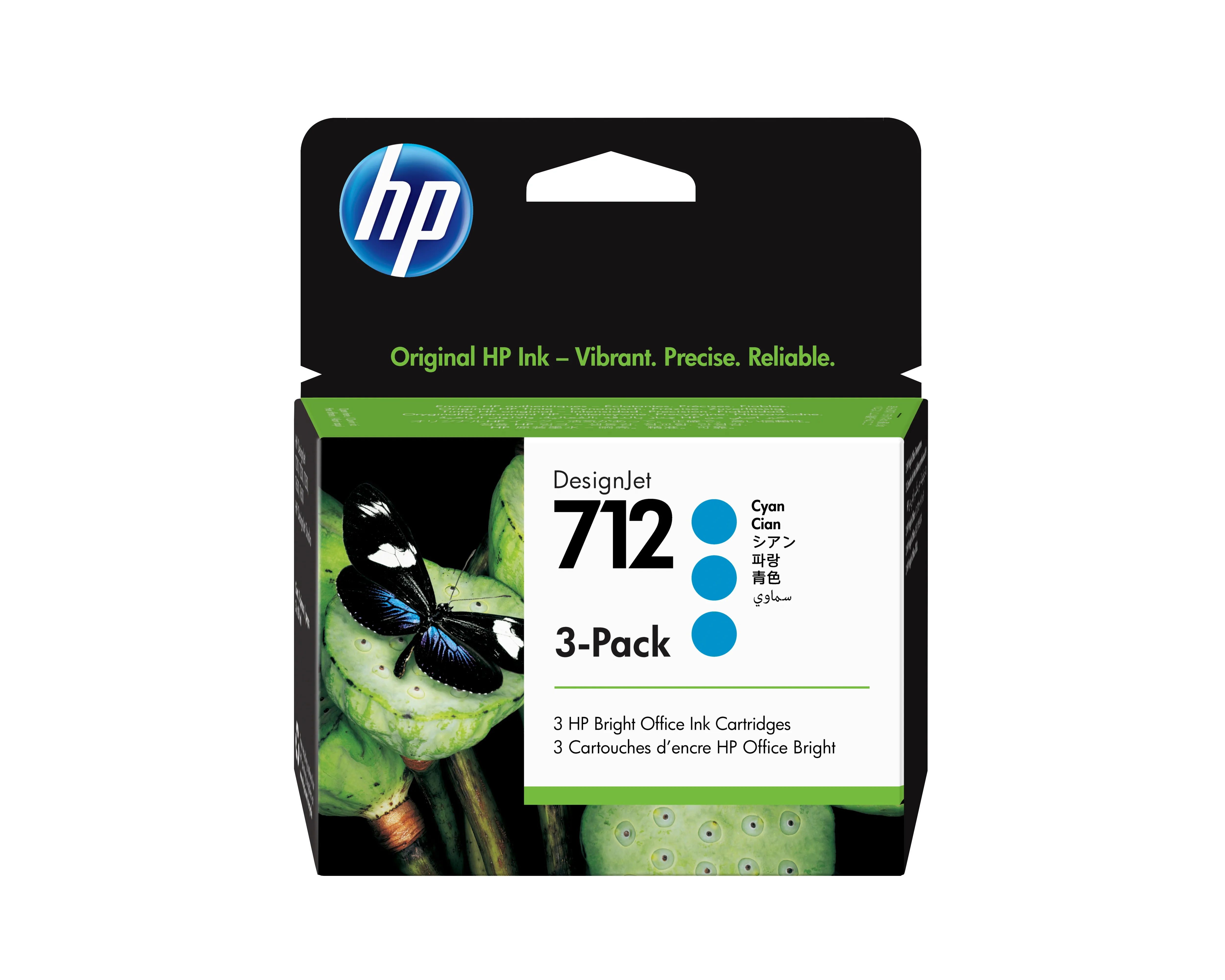 HP 712 3-Pack 29-ml Cyan DesignJet Ink C