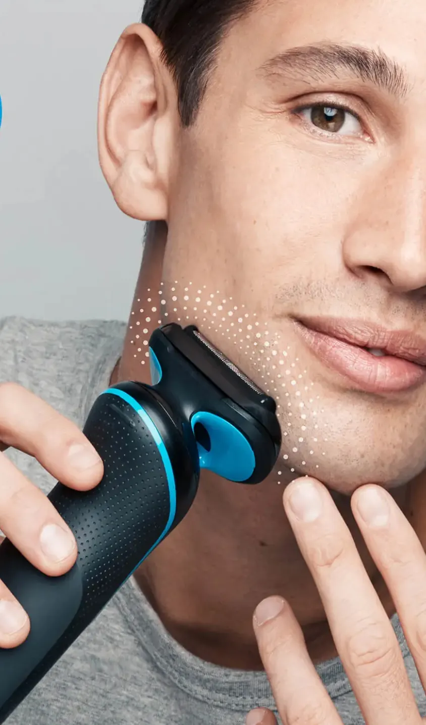 Braun Series 5 - 51-B1000s - rakapparat, svart/bl&aring;