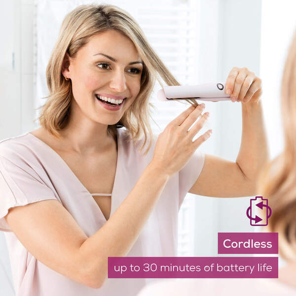 Beurer HS 20 Cordless platt&aring;ng, rosa