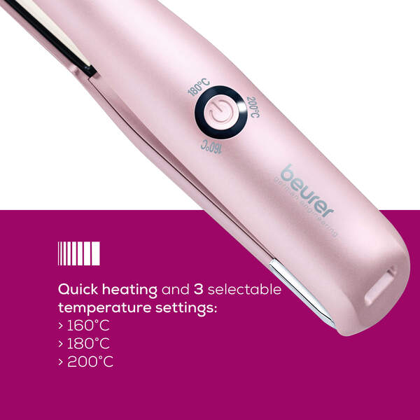 Beurer HS 20 Cordless platt&aring;ng, rosa