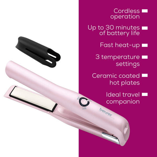Beurer HS 20 Cordless platt&aring;ng, rosa