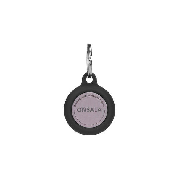 Onsala Silicone Holder, AirTag - keychain, Black