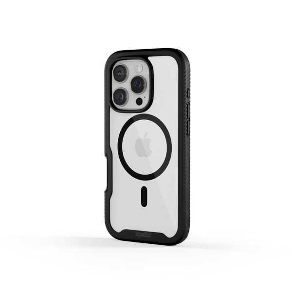 Spello Rugged Magnetic Case iPhone 16 Pro - black