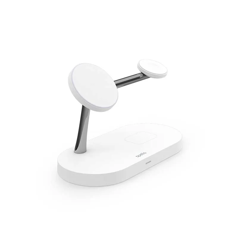 Spello 3in1 Magnetic Wireless Charging Stand (Magsafe Compatible) - white