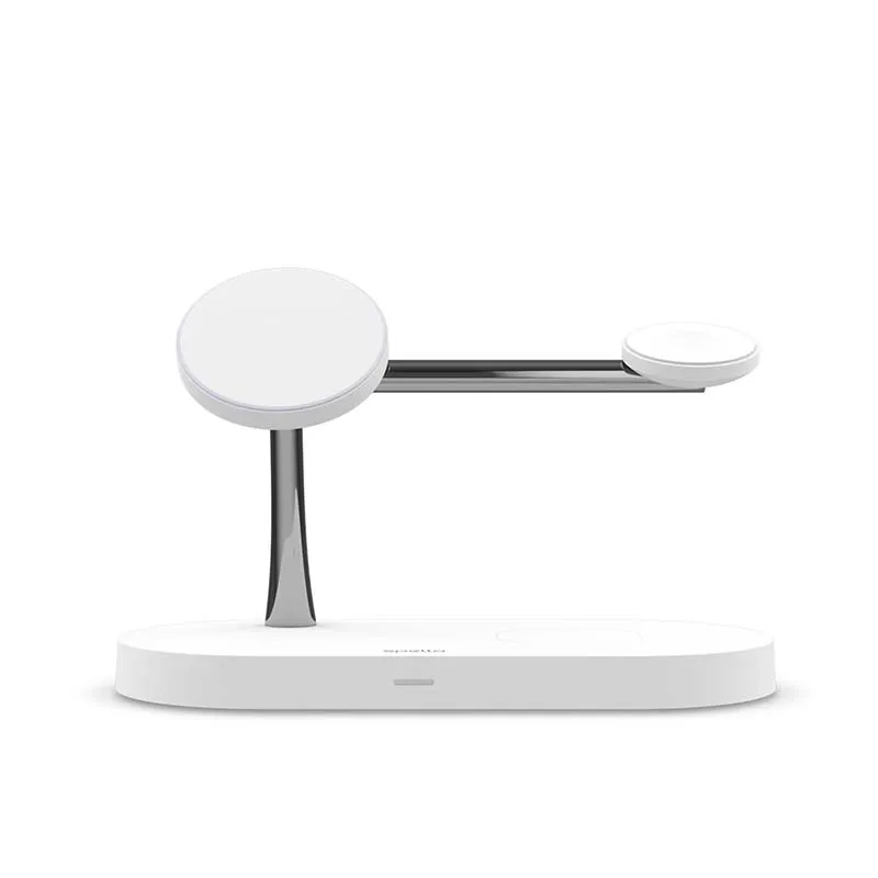 Spello 3in1 Magnetic Wireless Charging Stand (Magsafe Compatible) - white