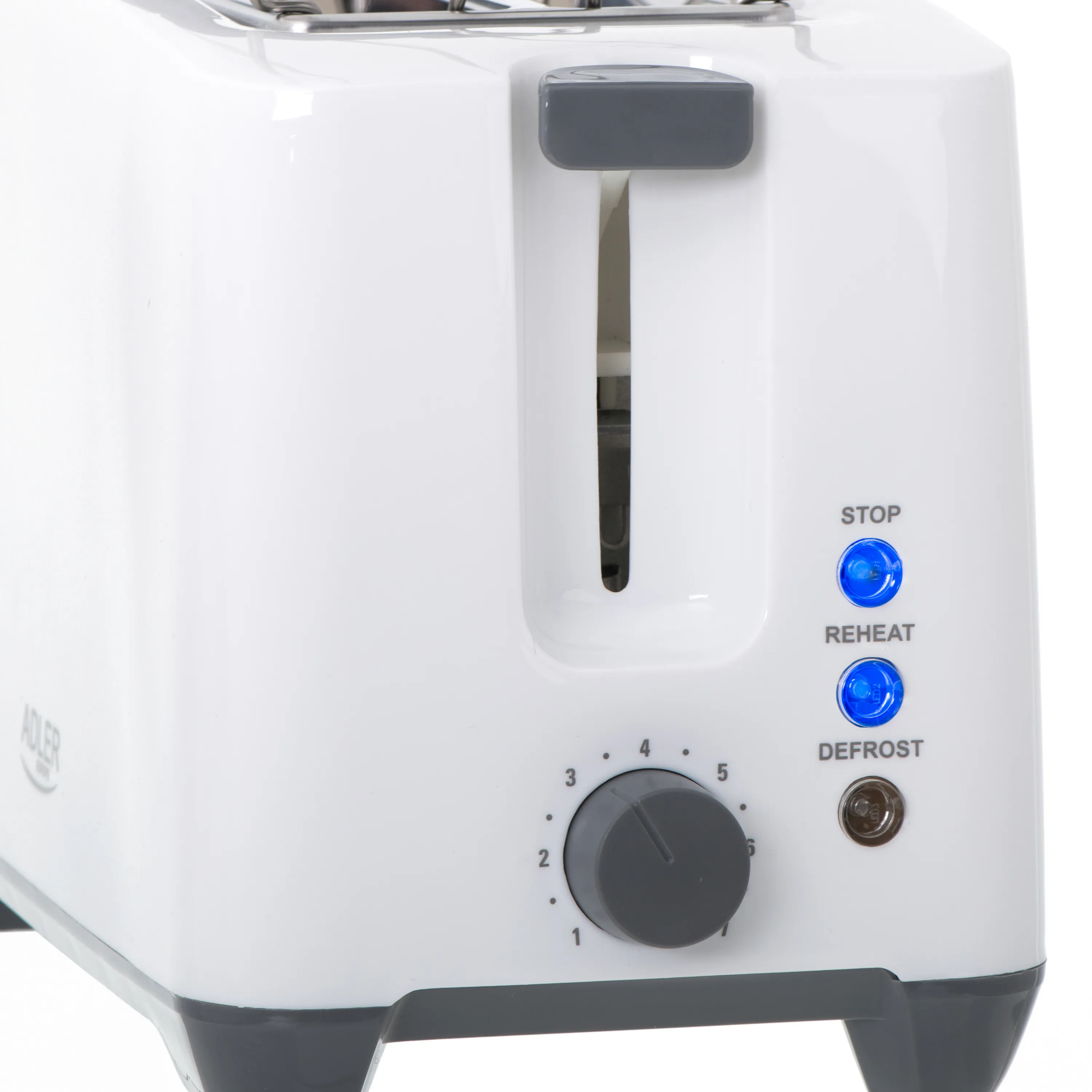 Adler AD 3216 2-Slice Toaster, 750 W, White