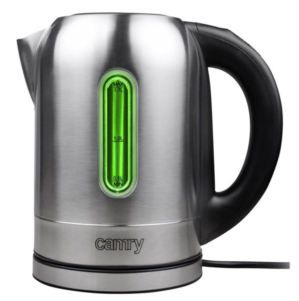 Camry CR-1253 kettle, 1.7L, 2200W, Silver