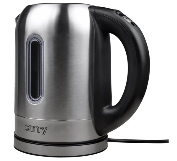 Camry CR-1253 kettle, 1.7L, 2200W, Silver