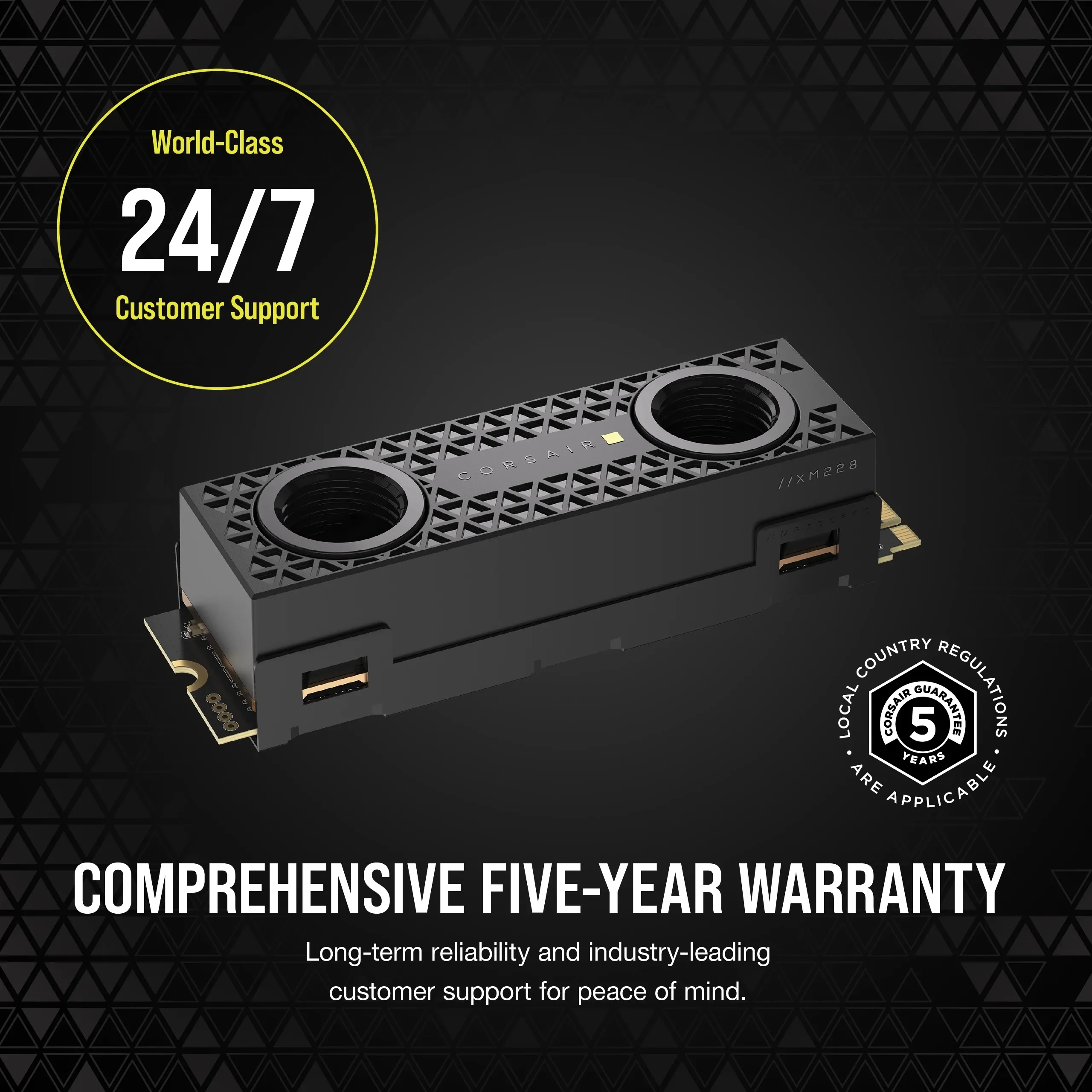 Corsair MP700 PRO Hydro X 2TB M.2 PCIe Gen5 NVMe SSD with Heatsink