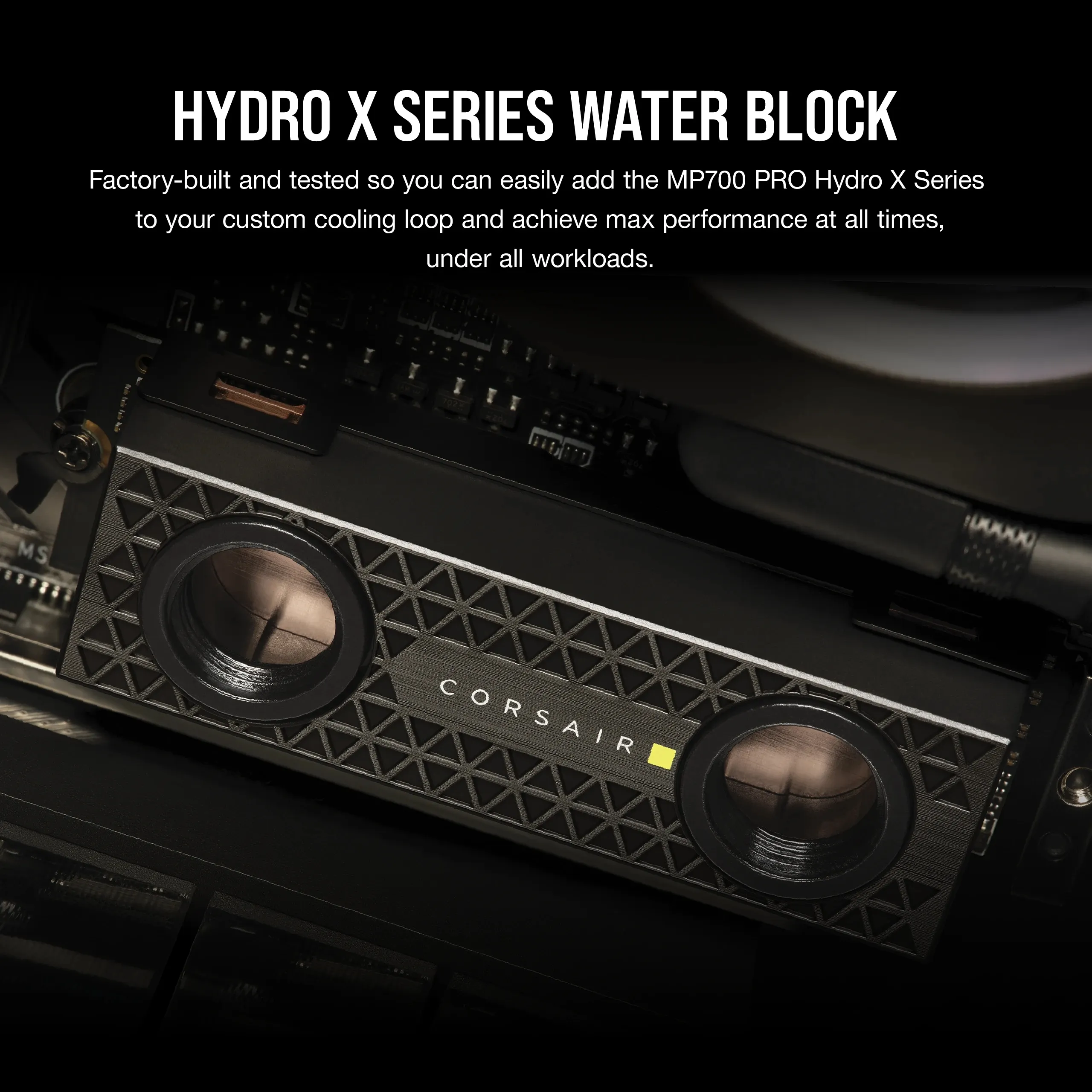 Corsair MP700 PRO Hydro X 2TB M.2 PCIe Gen5 NVMe SSD with Heatsink