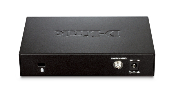 D-Link EasySmart n&auml;tverksswitch, 5xRJ45, Gigabit, metall, svart/silver