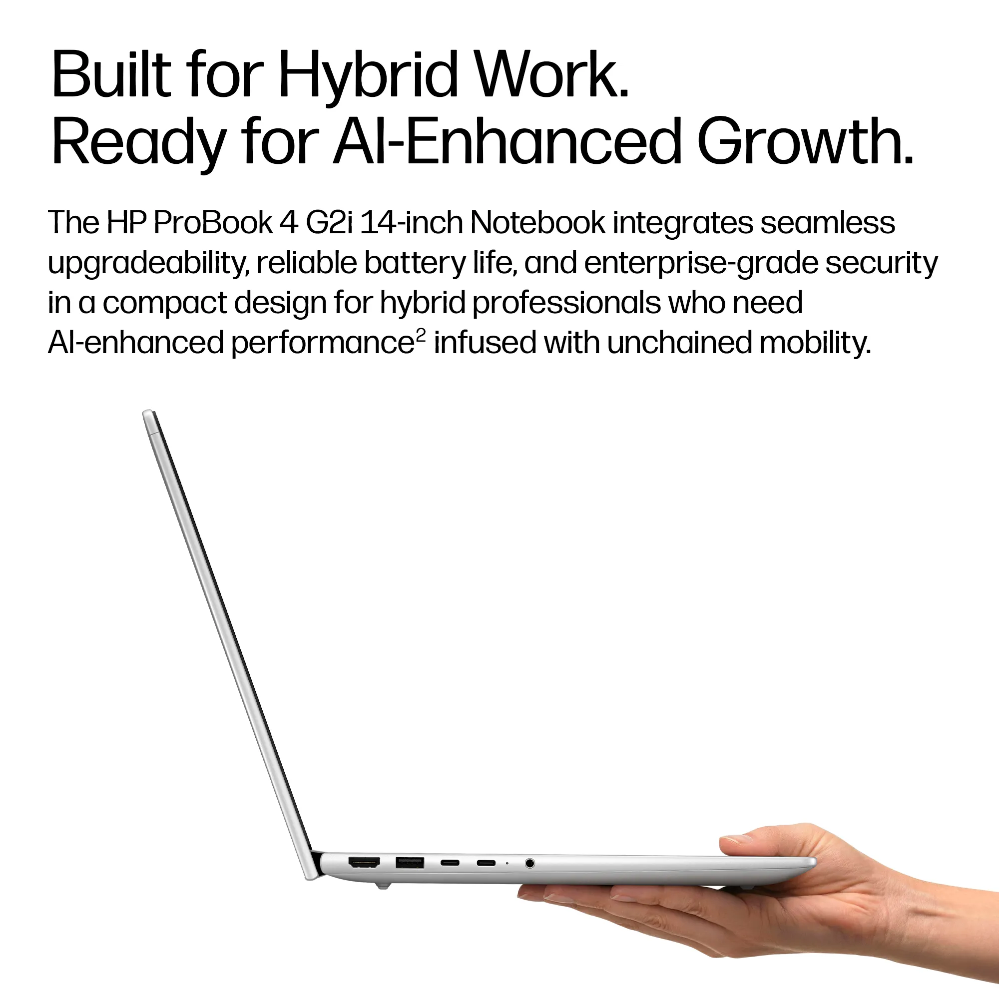 HP ProBook 4 G2i 14" 5 320, 16 GB, 512 GB, Win 11 Pro - b&auml;rbar dator