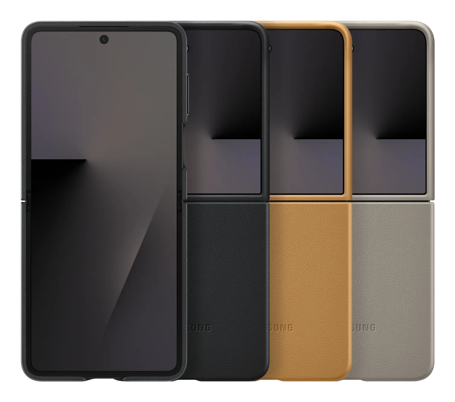 Samsung Galaxy Z Flip7 Kindsuit -suojakuori, Musta, Kameli
