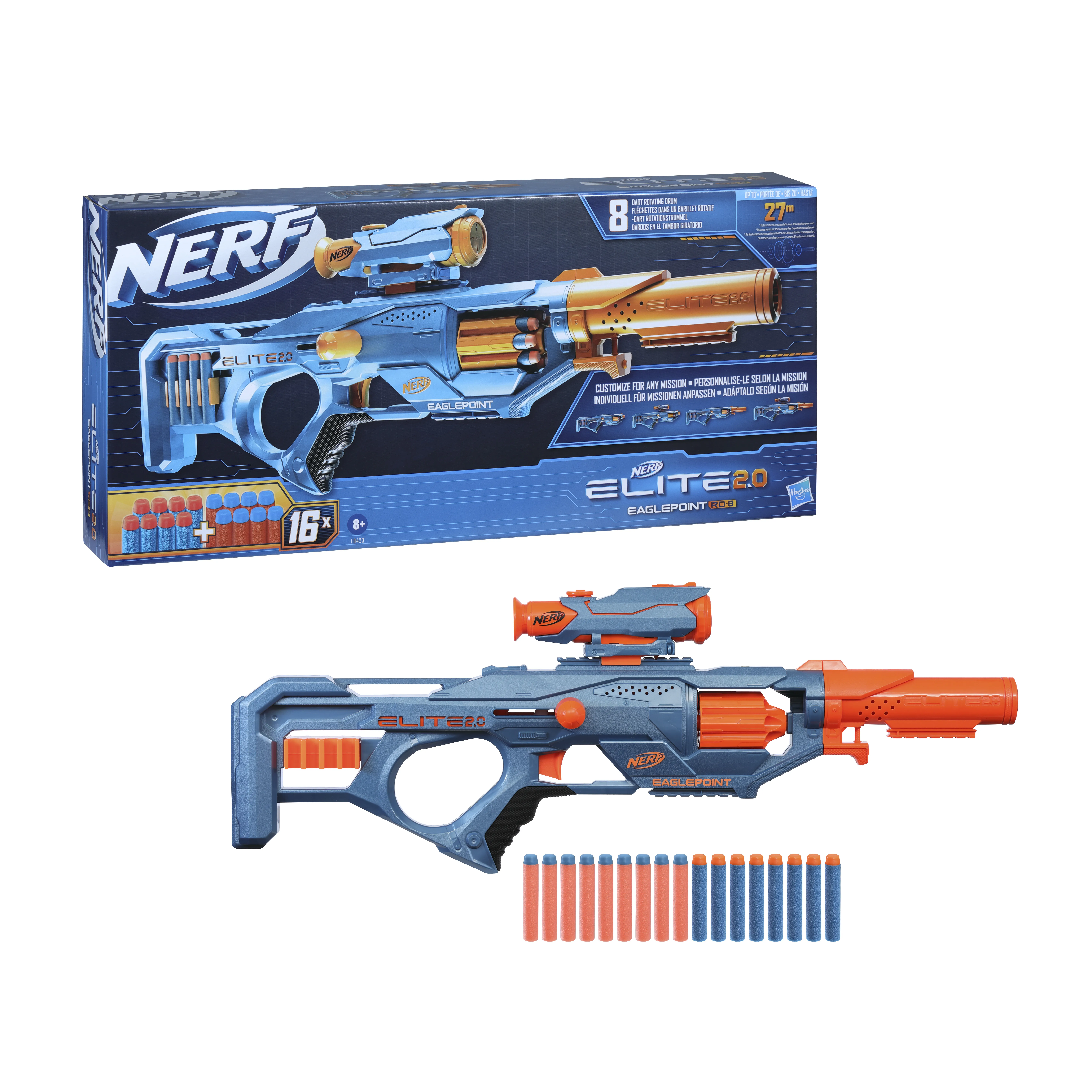 Nerf N-Strike Elite 2.0 Eaglepoint RD-8 -vaahtomuoviase