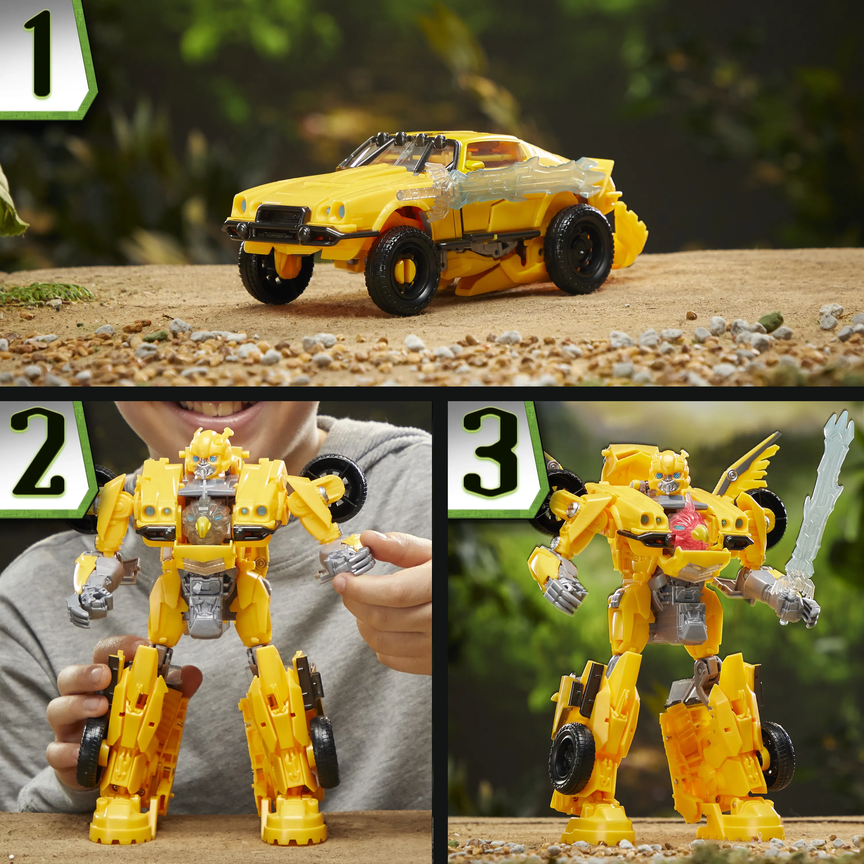 Hasbro Transformers: Rise of the Beasts - Beast Mode Bumblebee, toy figure