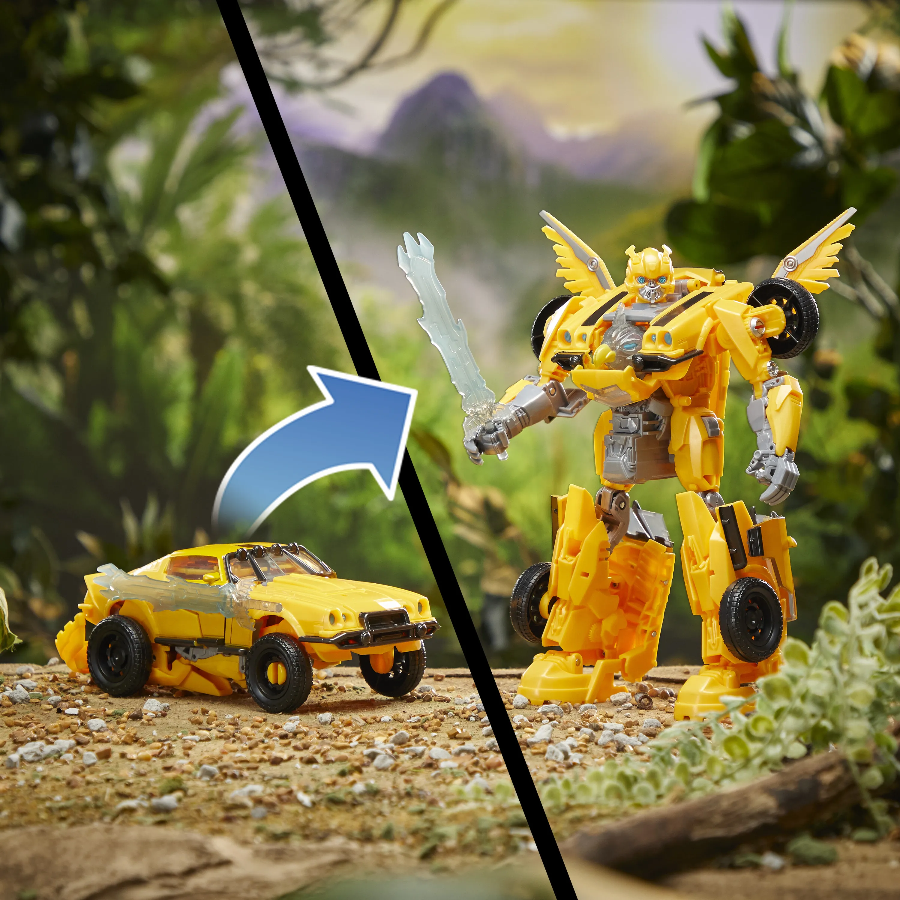 Hasbro Transformers: Rise of the Beasts - Beast Mode Bumblebee, toy figure