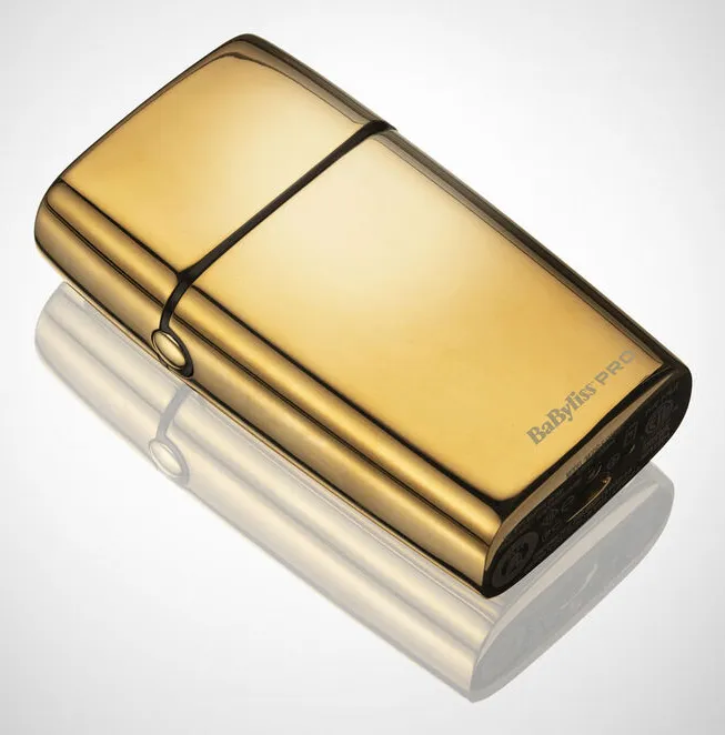 BaBylissPro 4Artists Double Foil Metal Shaver FXFS2GE -parranajokone, kulta