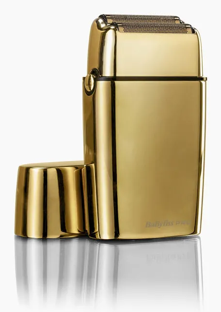 BaBylissPro 4Artists Double Foil Metal Shaver FXFS2GE -parranajokone, kulta