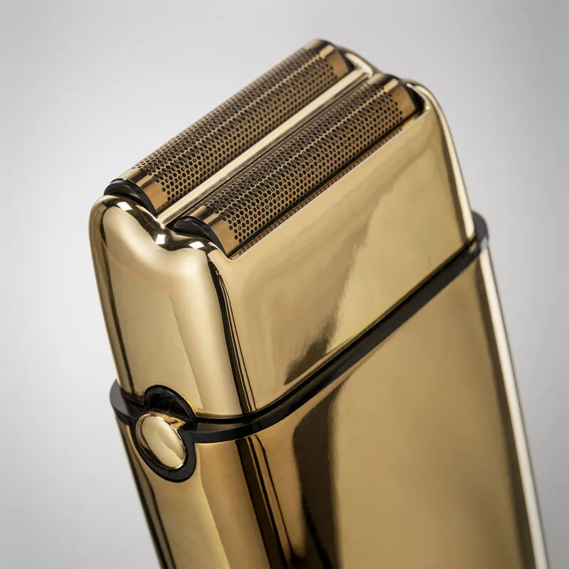 BaBylissPro 4Artists Double Foil Metal Shaver FXFS2GE -parranajokone, kulta