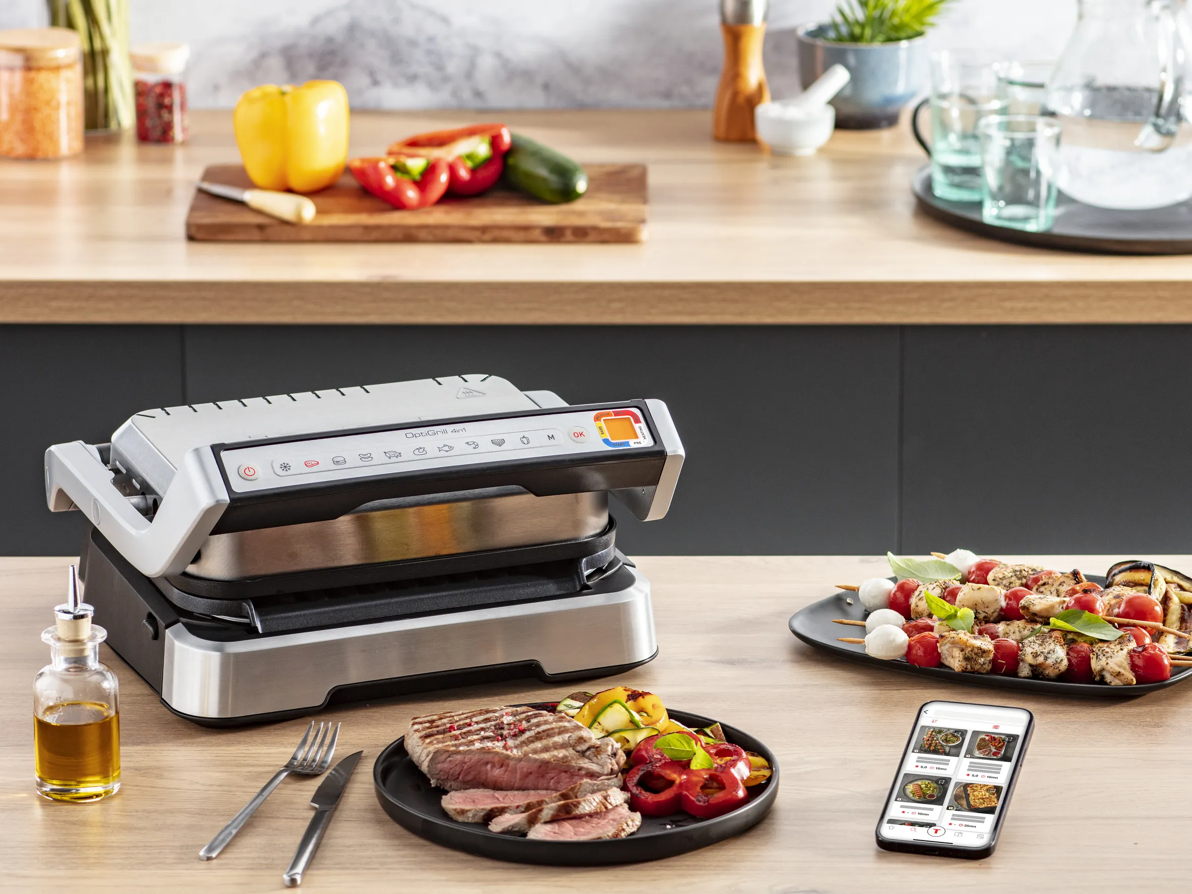 Tefal OptiGrill 4in1 GC774D10 silver