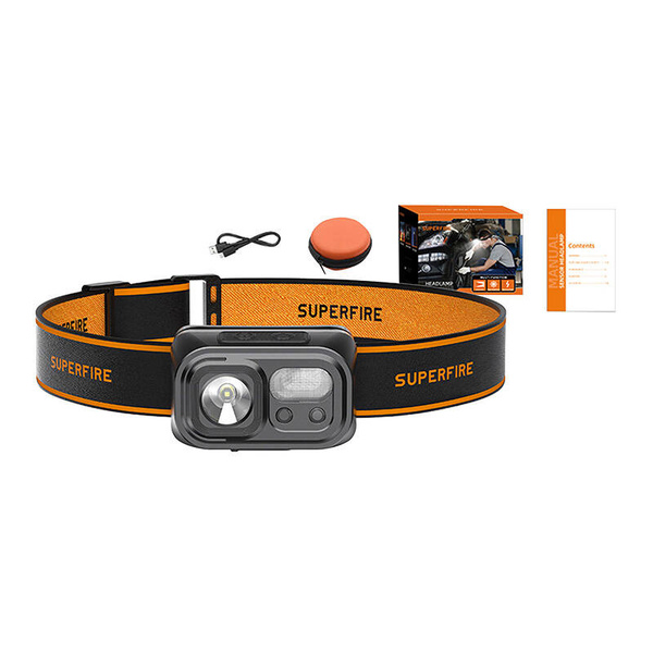 SUPERFIRE HL23-S, 2000 mAh, 350 lm, Headlamp