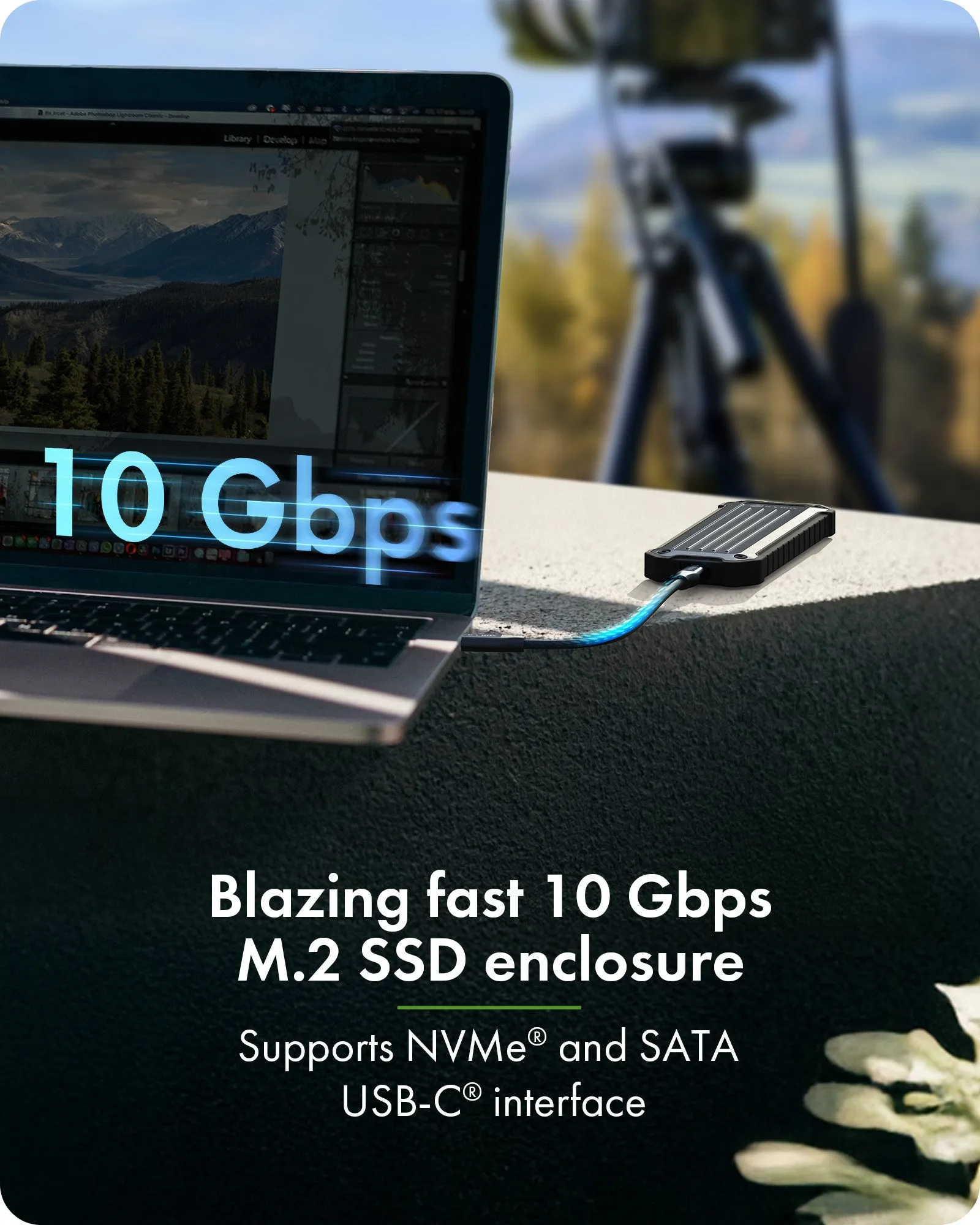 ICY BOX IB-1827MCP-C31 M.2 NVMe/SATA SSD -kotelo, 1-paikkainen, USB 3.2 Gen 2, USB-C, UASP-tuki, musta