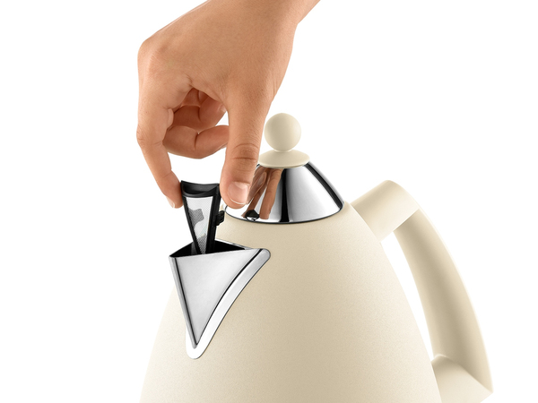 De'Longhi Argento Flora Kedel 1.7liter Beige