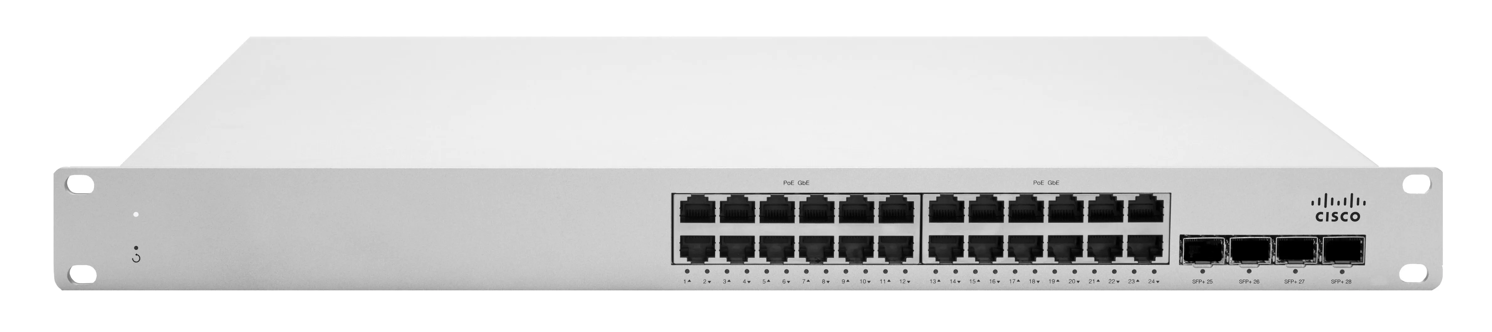 Cisco Meraki Cloud Managed MS250-24 - Kytkin - L3 - Hallinnoitu - 24 x 10/100/1000 + 4 x SFP+ - ty&ouml;p&ouml;yt&auml;, r&auml;kkiin asennettava