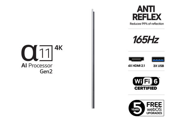 LG G5 OLED77G54LW 77" 4K webOS TV, 165 Hz, HDR10, HLG, Dolby Vision