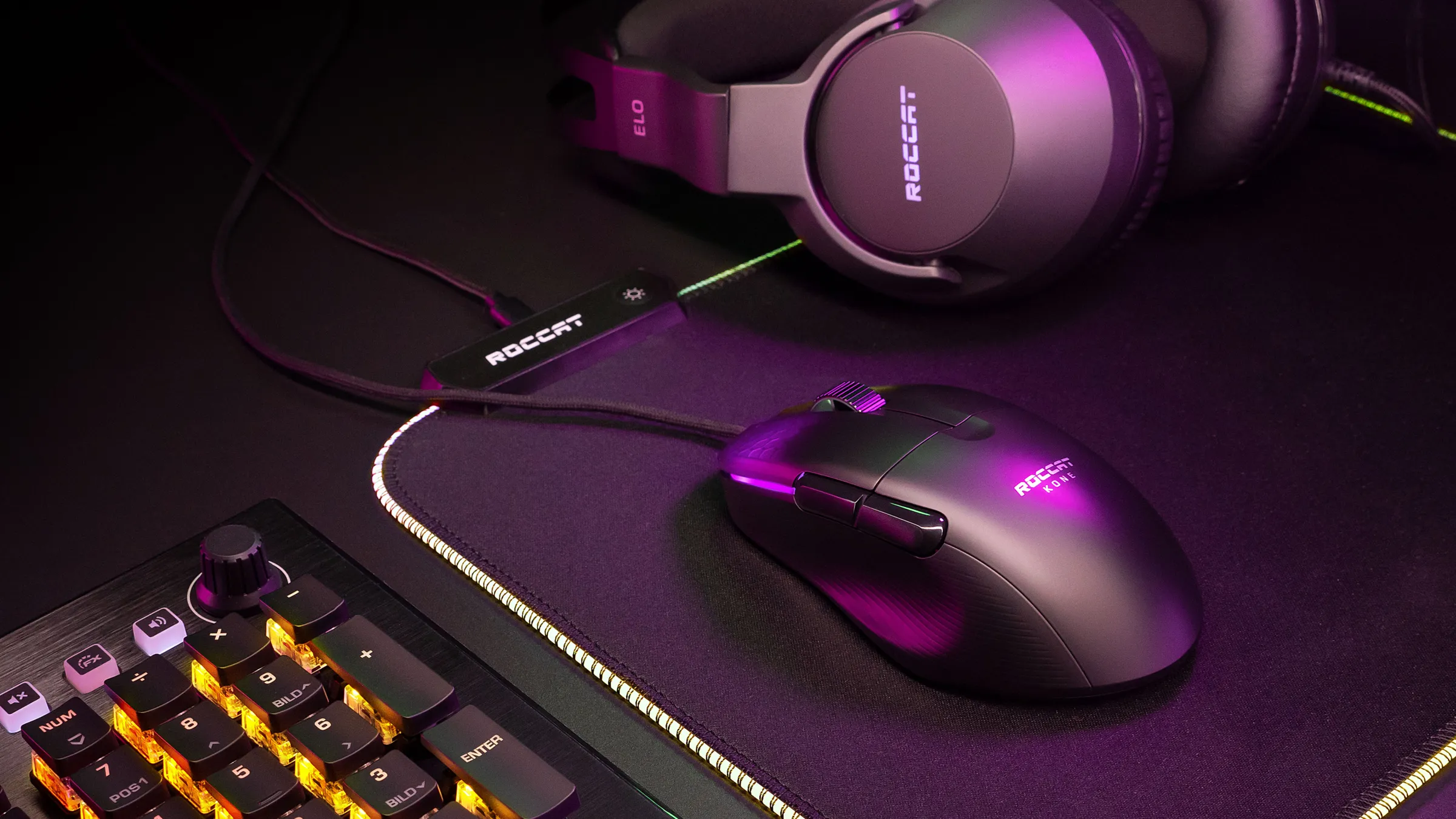 Roccat Kone Pro -pelihiiri, valkoinen