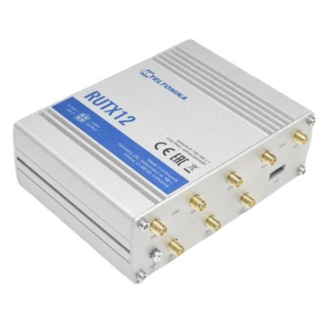 Teltonika RUTX12 Router, Wi-Fi 5, Dual-band, 4G, Silver