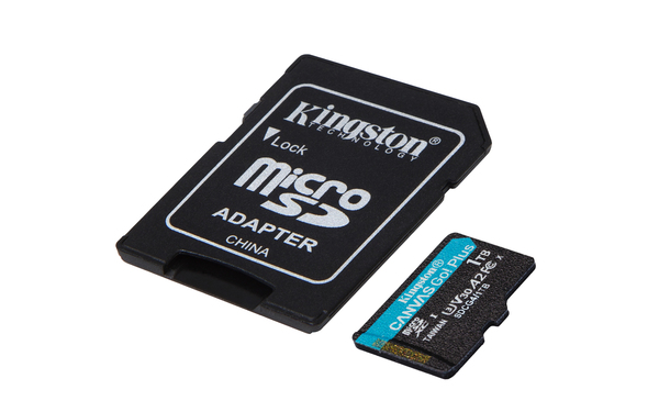 Kingston Canvas Go! Plus Gen4 1TB MicroSD - memory card + SD adapter