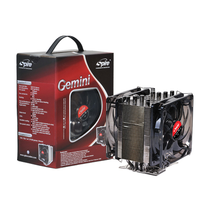 Spire Gemini CPU-j&auml;&auml;hdytin, Intel/AMD, 19-25dBA