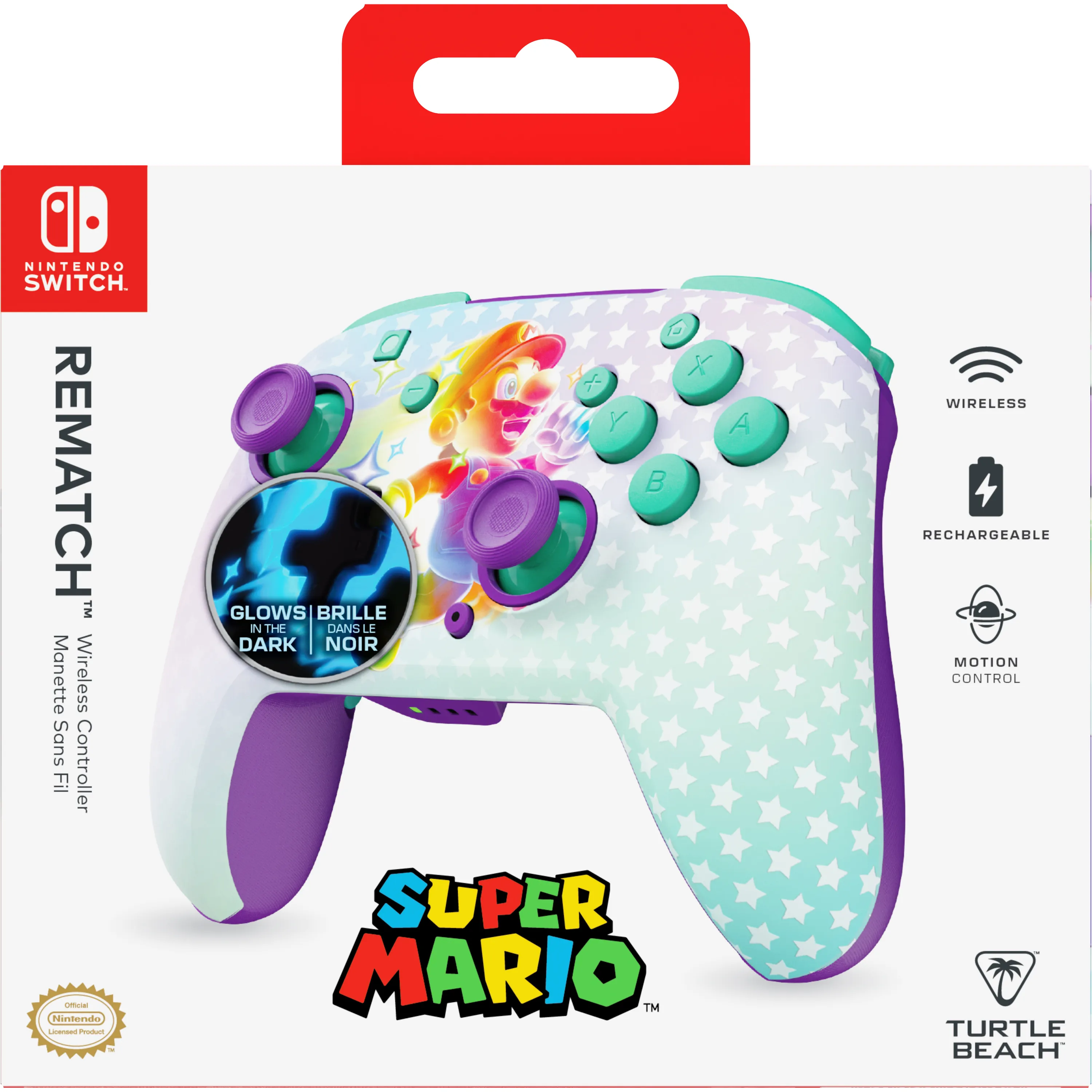 Turtle Beach Rematch Wireless Controller for Nintendo Switch - Invincible Mario