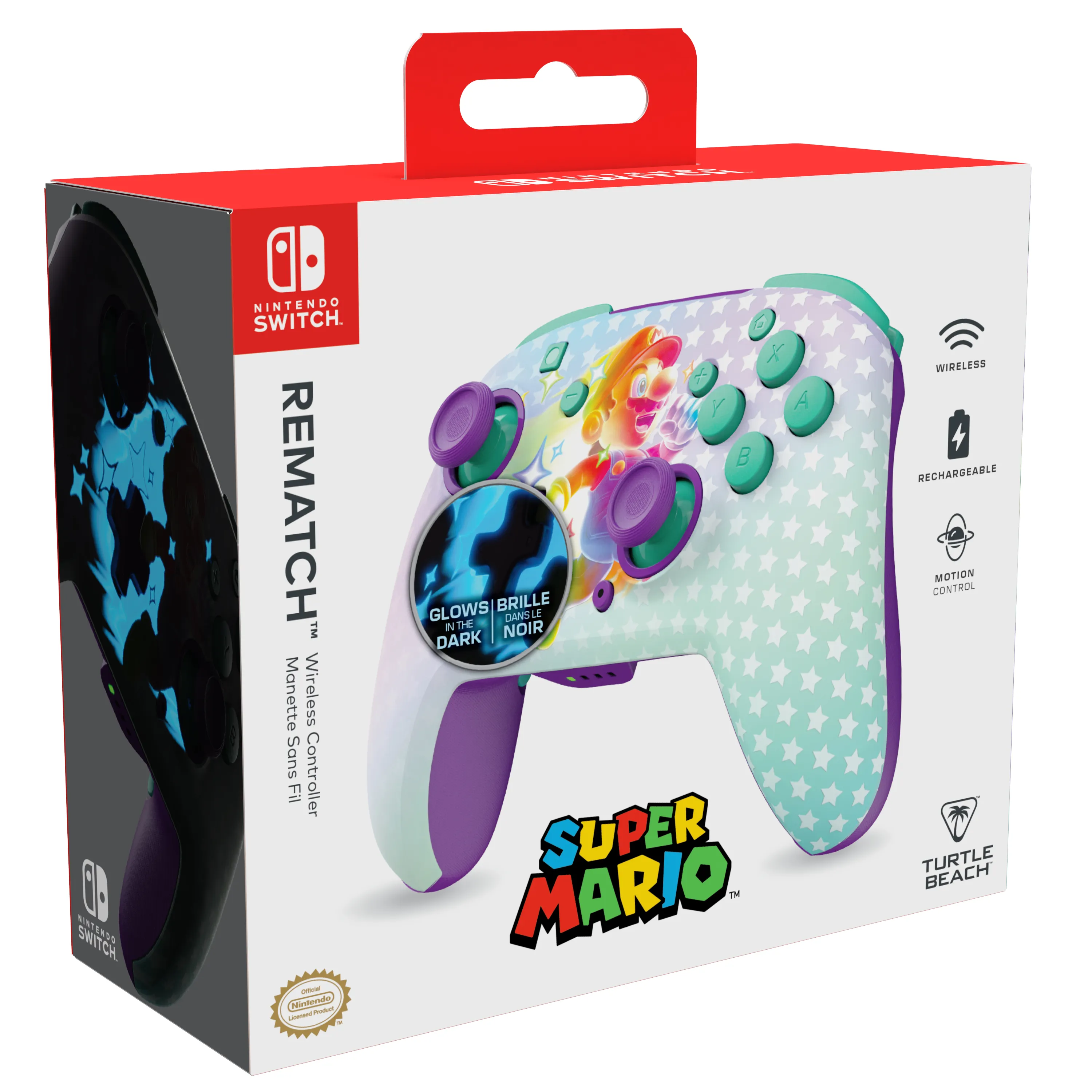 Turtle Beach Rematch Wireless Controller for Nintendo Switch - Invincible Mario