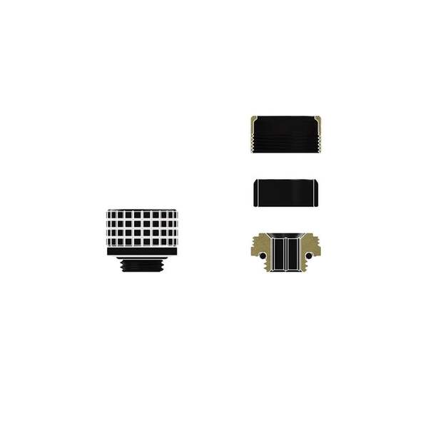Thermal Grizzly DeltaMate TG-DM-FIT-0002, Fitting, 16 mm, Matte Black