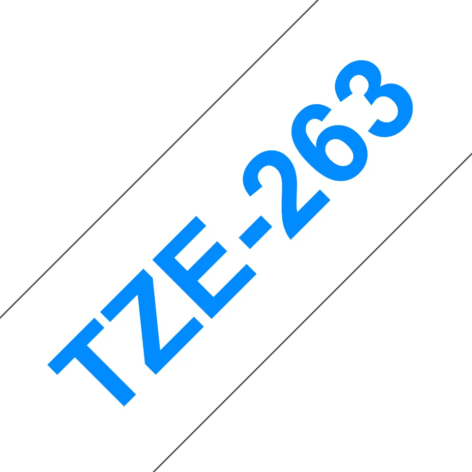 BROTHER TZE263 36 BLUE ON WHITE