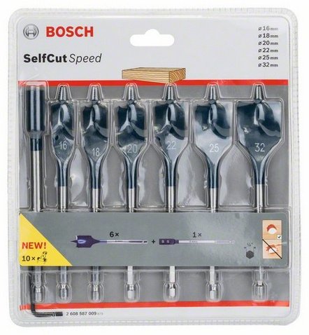 Bosch Self Cut Speed drilling kit - 7 st