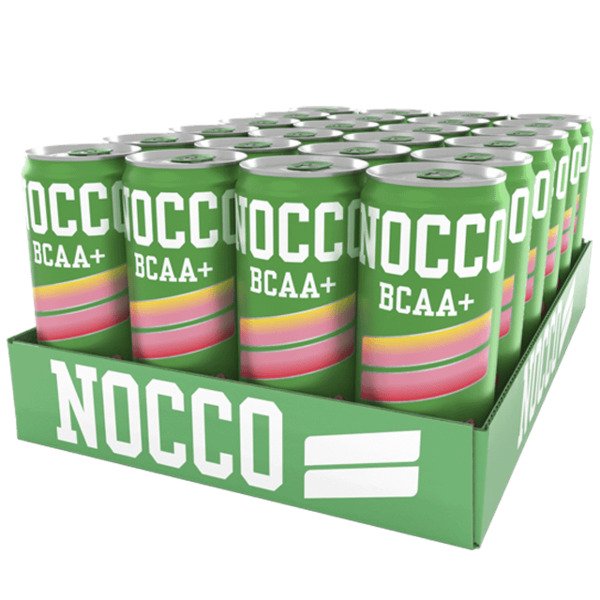 Nocco BCAA+ Peachango - energy drink decaf 330ml 24-pack