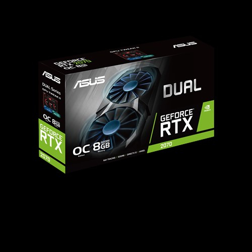 Asus GeForce RTX 2070 DUAL O8G -n&auml;yt&ouml;nohjain
