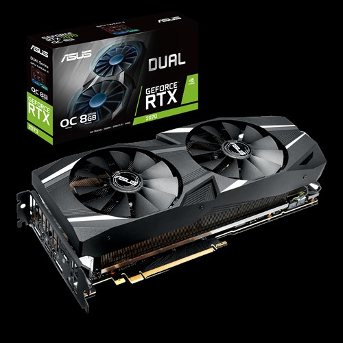 Asus GeForce RTX 2070 DUAL O8G -n&auml;yt&ouml;nohjain