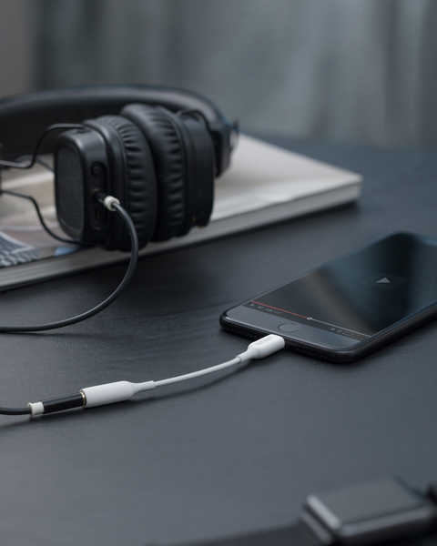 Anker Lightning - 3.5mm - cable, 0.1 m, White