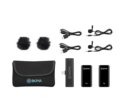 Boya wireless -mikrofoni, 2 pack