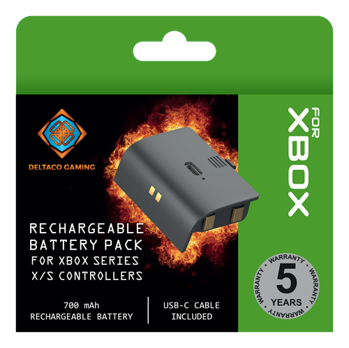 DELTACO GAMING Xbox series X rechargeable battery pack for controller