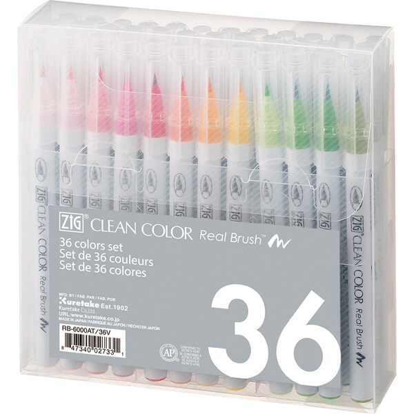 ZIG Clean Color Real Brush 36-set