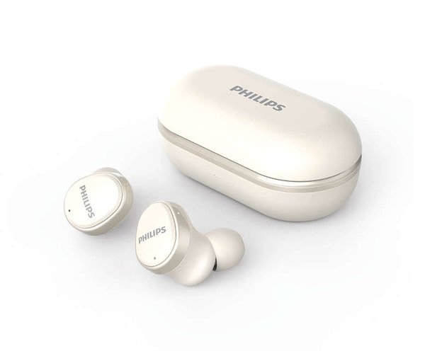 Philips T4556 TWS -langattomat nappikuulokkeet, Valkoinen