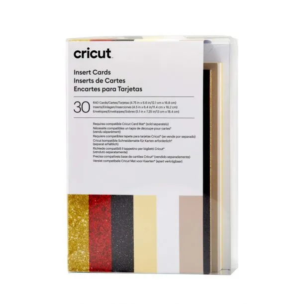 Cricut Insert Cards Glitz &amp; Glam R40 (12,1 cm x 16,8 cm) 30-pack