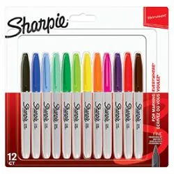 Marker Sharpie Fine Assorted Colours (12)