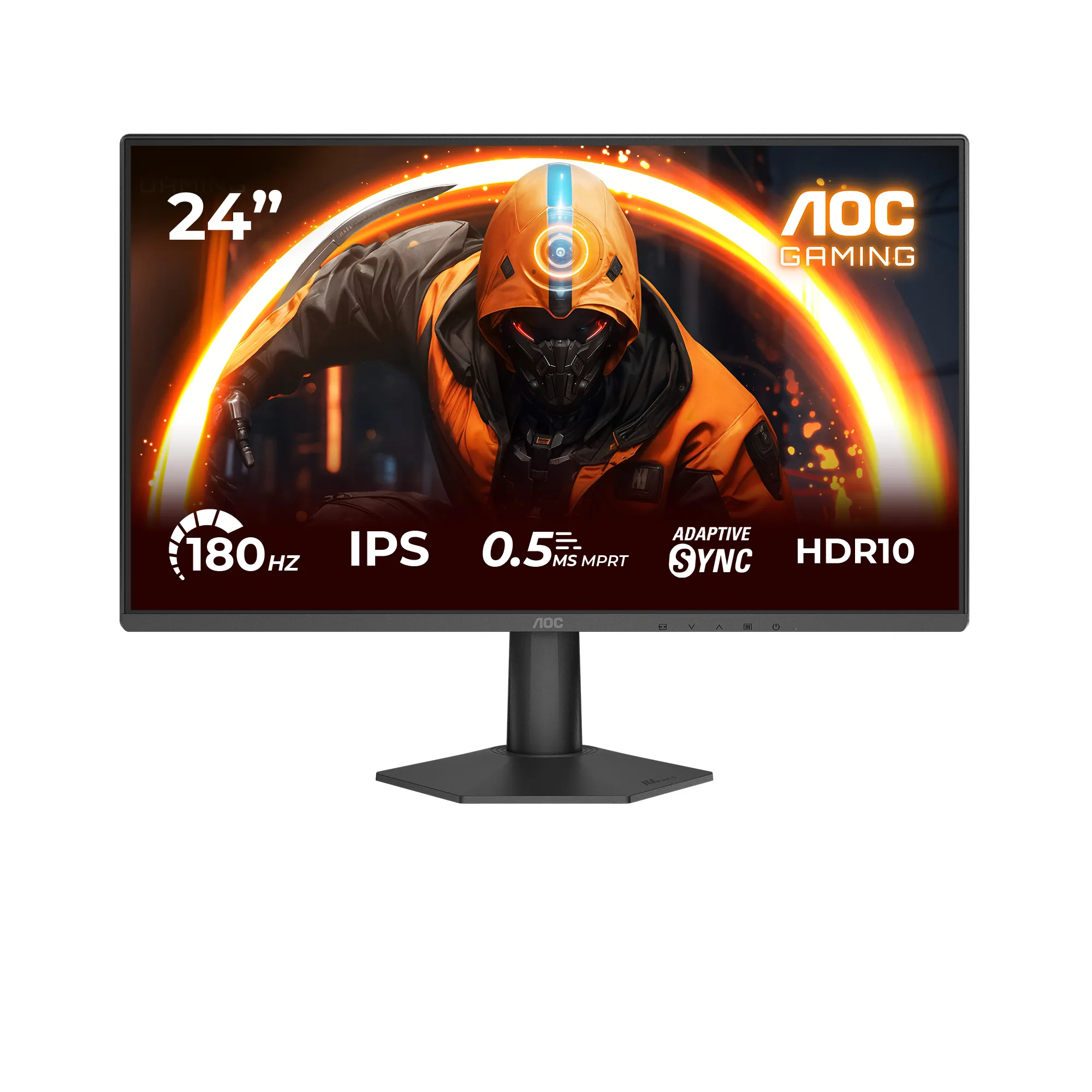 AOC 24G50F 23.8" Full HD, IPS, 180Hz, HDR10 -pelin&auml;ytt&ouml;