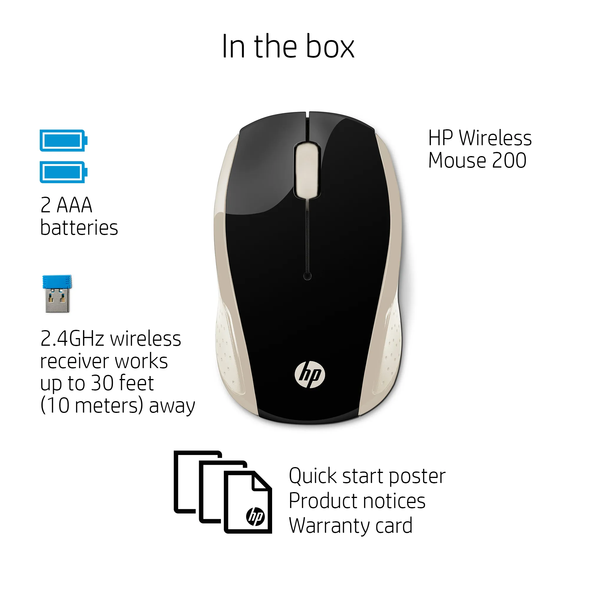 200 Silk Gold Wireless Mouse
